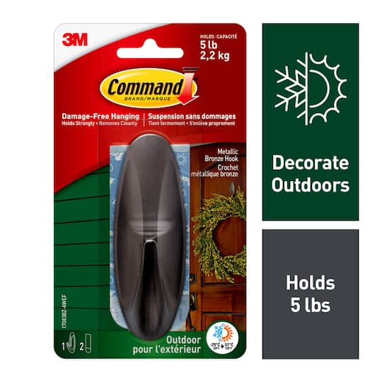 3M Command™ Outdoor Designer Hook with Foam Strips Michaels